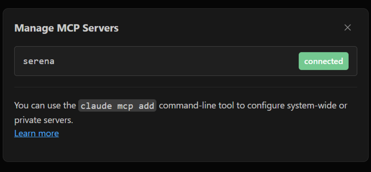 Claude Code for VS Code で Serena をローカルMCPサーバーとして利用する - パソコン関連もろもろ