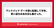 アンドパッド データ部に転職して半年。思い返せばあの日も暑かった。