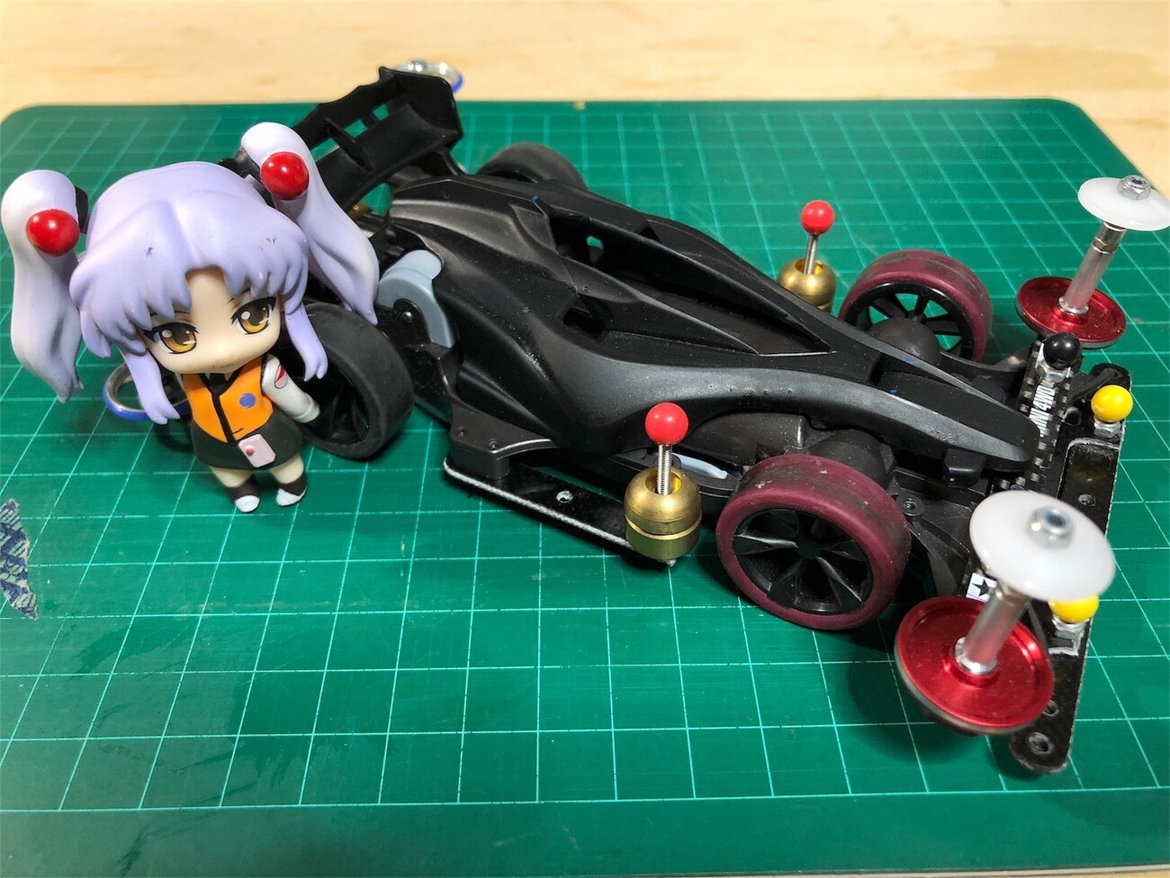 ミニ四駆】ねんどろいどぷち ホシノルリと記念撮影 - コースありません。