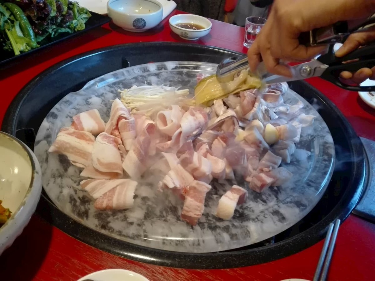 草家（チョガ）で味わう本格韓国料理はサムギョプサルコースがお得 