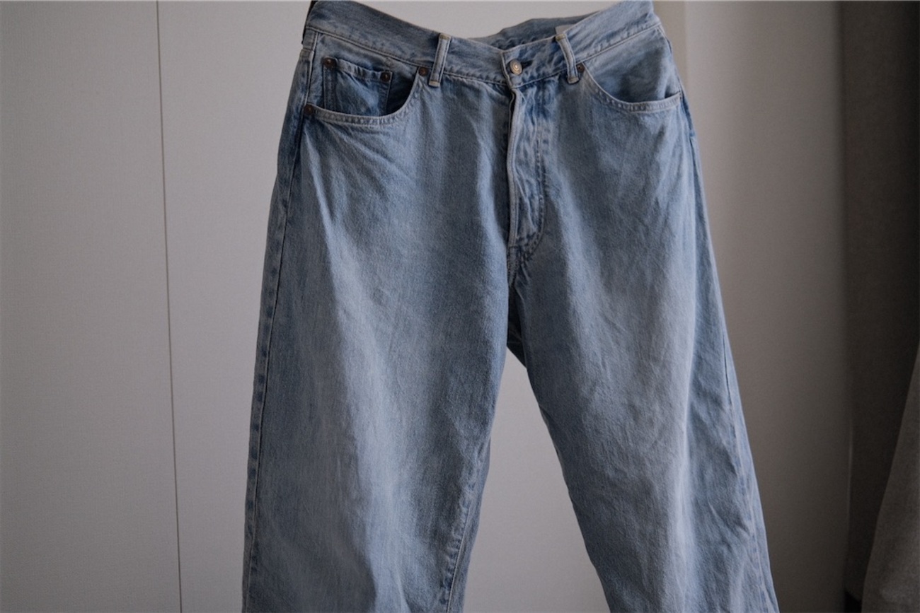 だ*い様 COMOLI DENIM ５POCKET PANTS ブリーチ デニム backend=imagemagick;version=1;