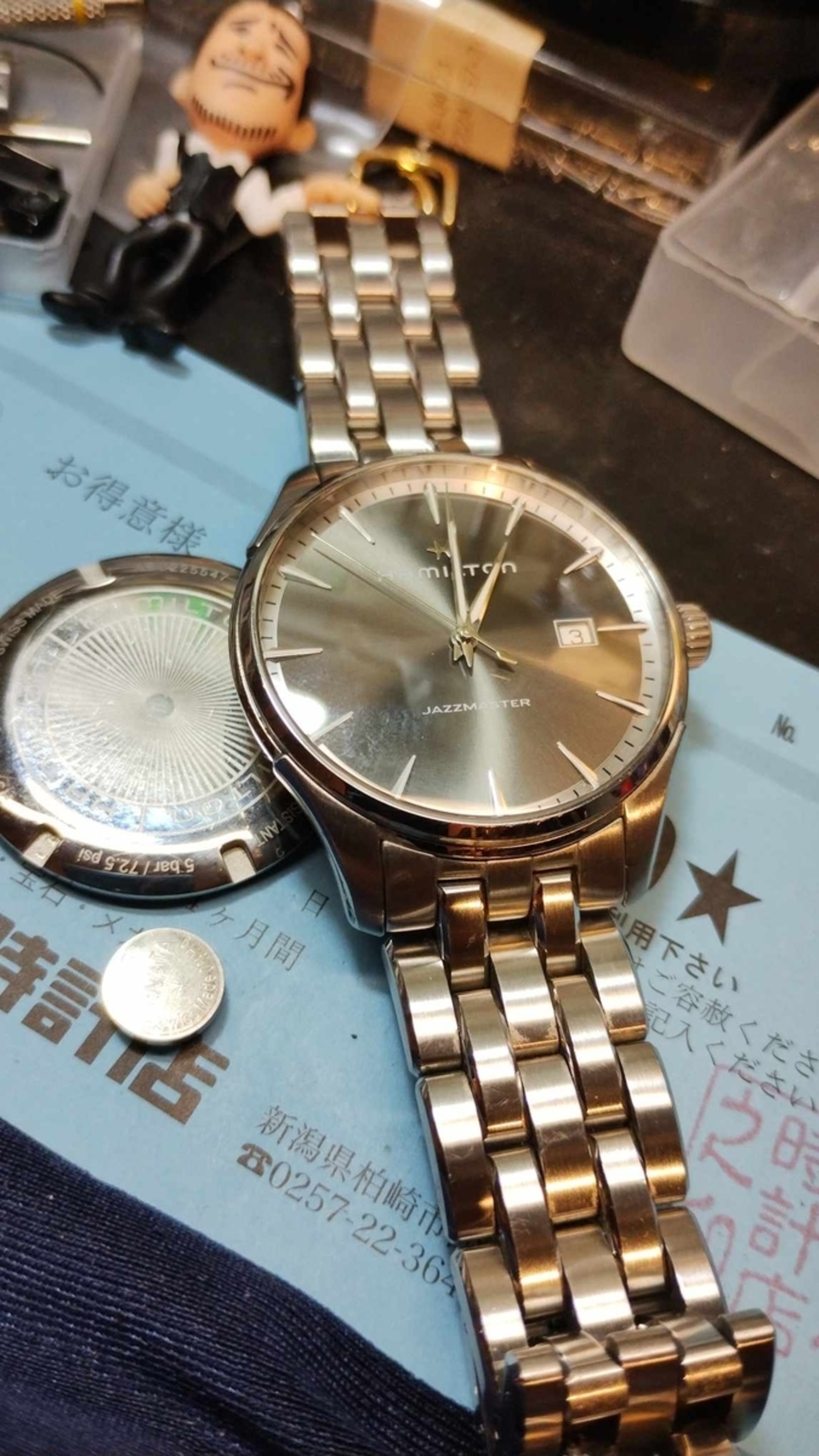 グレー文字盤】HAMILTON ハミルトン 時計 ジェント メンズ ☆極美品  