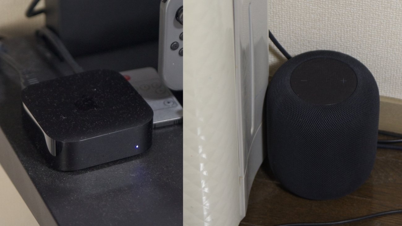 Apple tv 4k & HomePod 第一世代 ステレオ ホームシアター（更新】新型 
