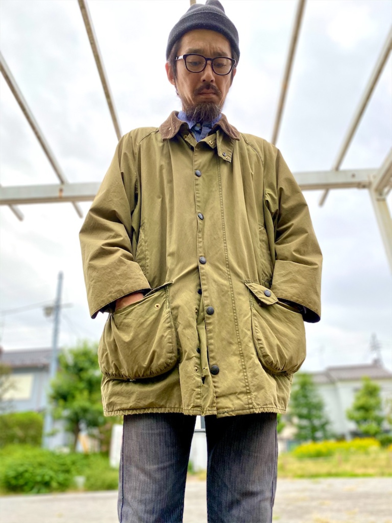 古着で購入。オーバーサイズ＆オイルの抜けたBarbour（バブアー 