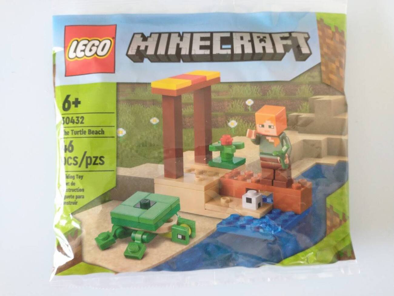 亀も作れる、マインクラフト®︎のミニセットLEGO®︎30432 アレックスの 