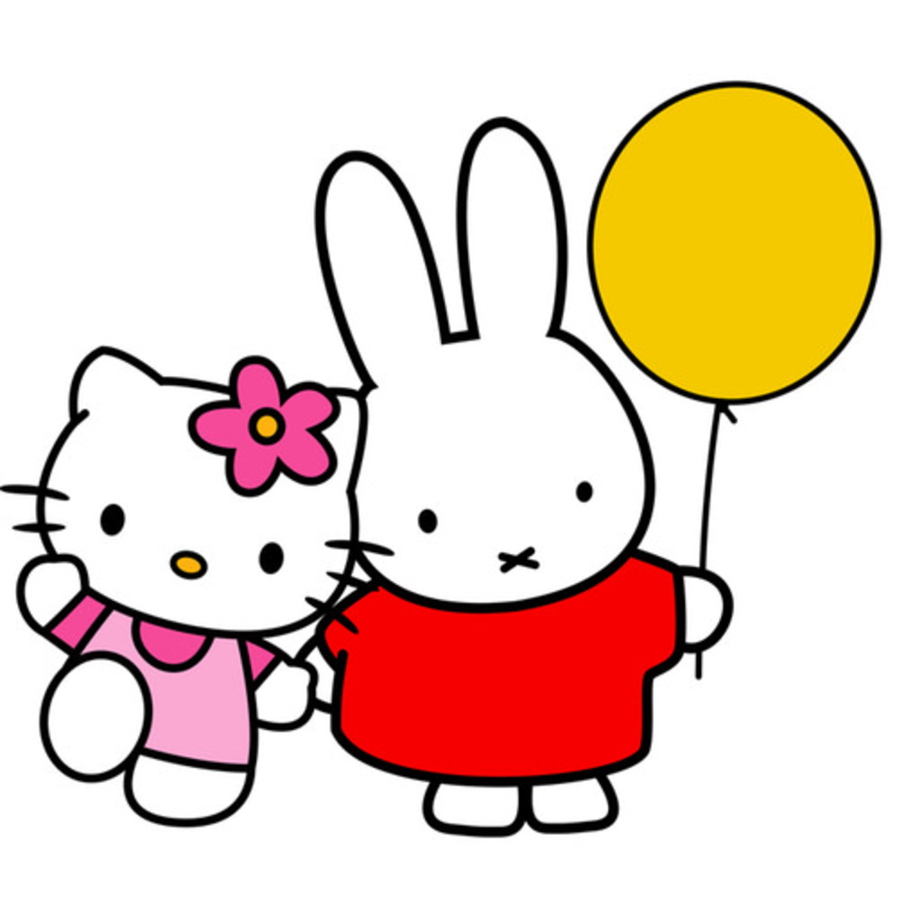 キティちゃんとミッフィー