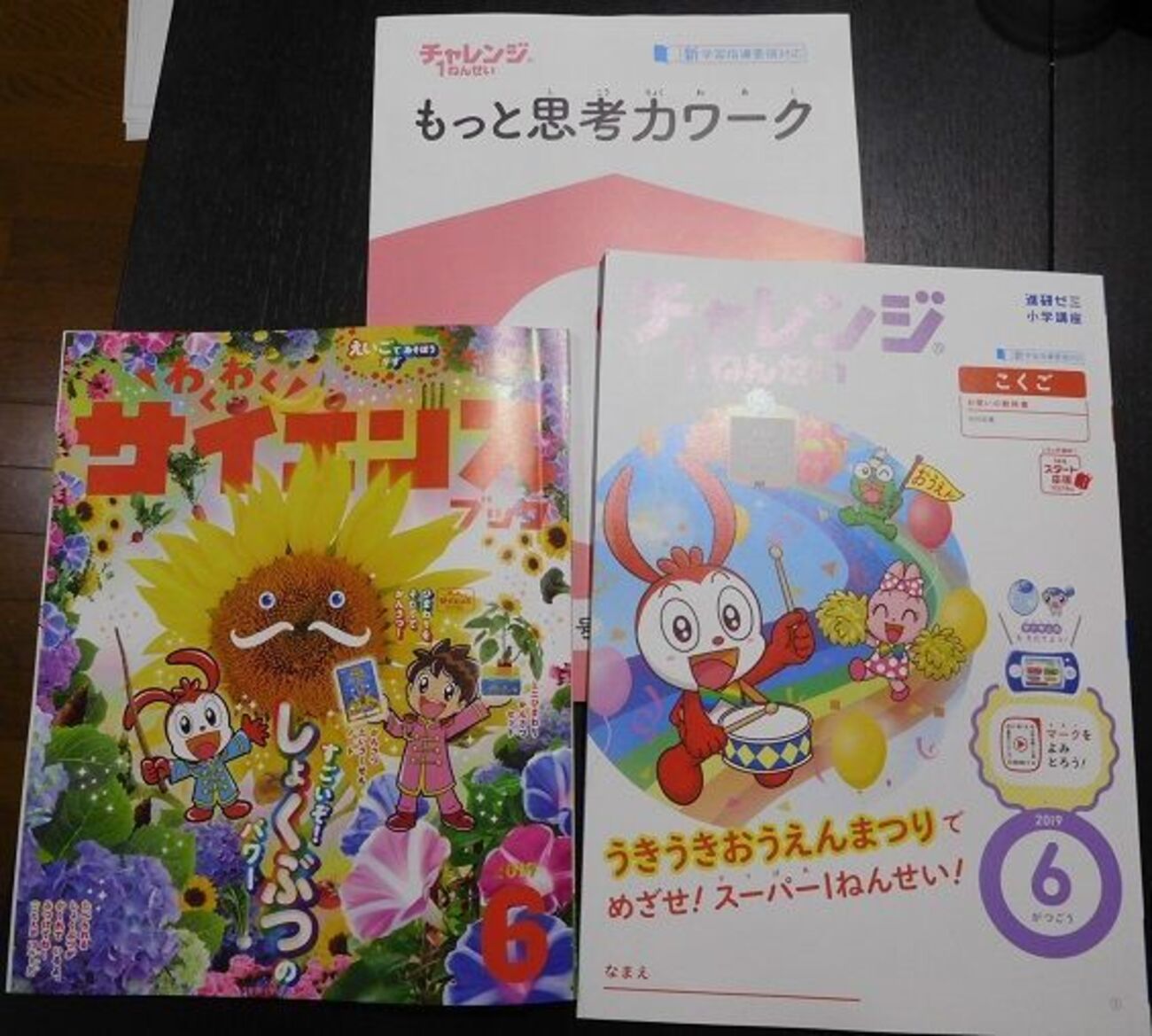 進研ゼミ小学講座」先取り受講！年長児が「チャレンジ1年生」6月号を 