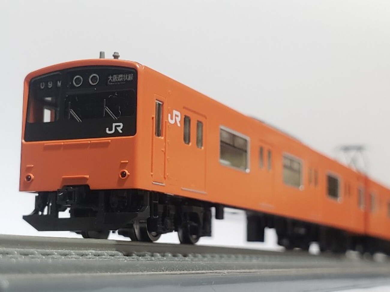 模型Tomix JR 201系通勤電車(JR西日本30N更新車・オレンジ) 入線と