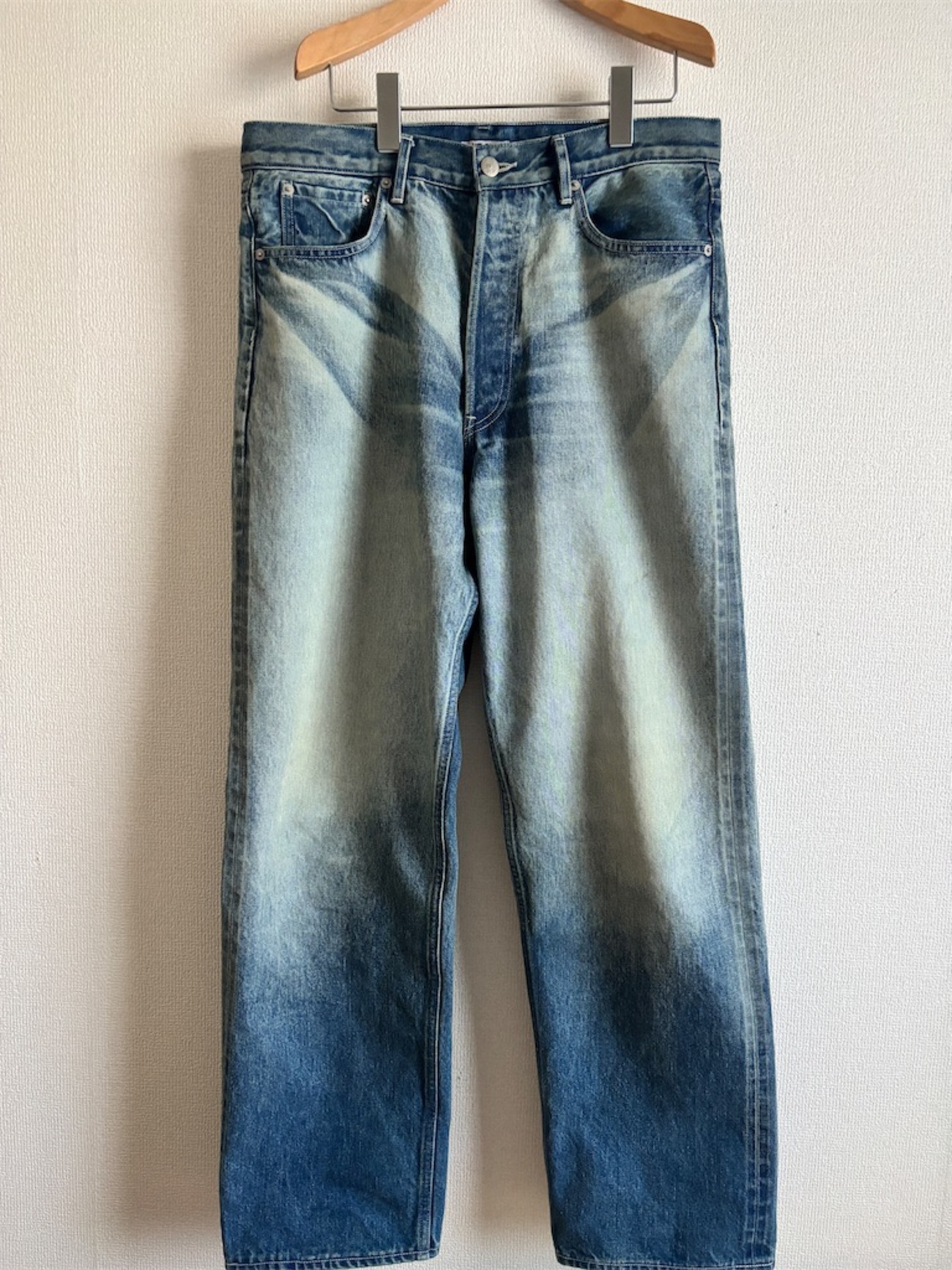 AURALEEのSELVEDGE FADED HEAVY DENIM WIDE PANTS - get ready