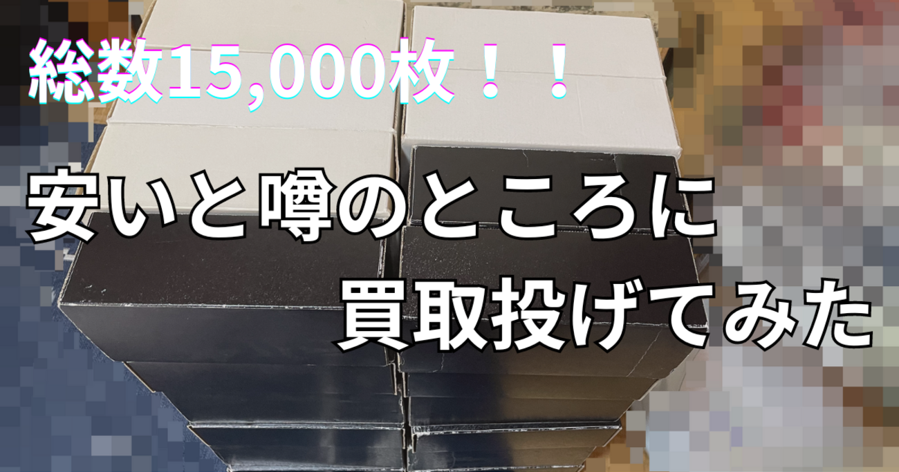 よくわからないカードですけど高く売れるかもしれないってことで出品し