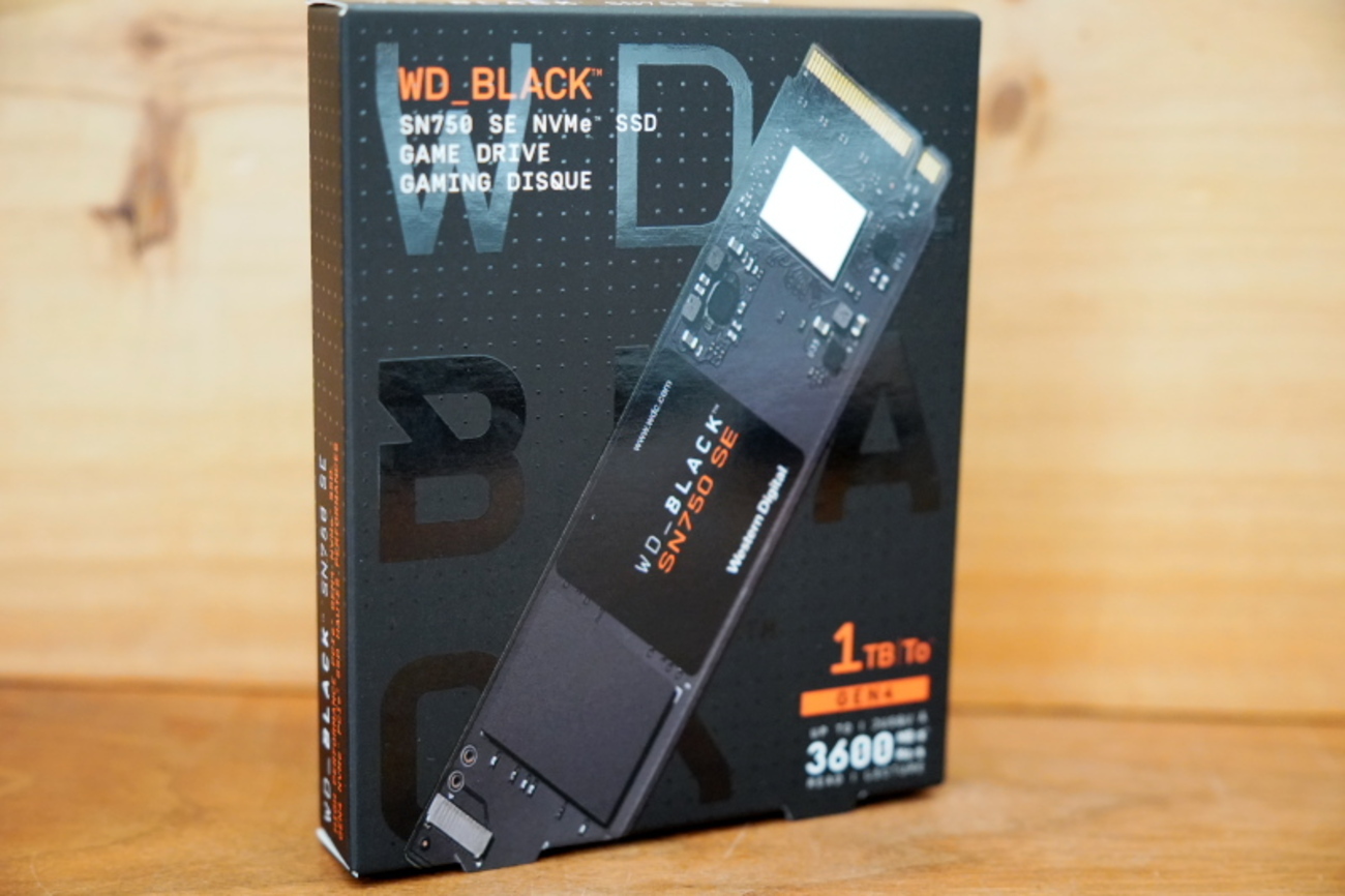 Western Digital製 Gen4 M.2 NVMe SSD「WD_BLACK SN750 SE 