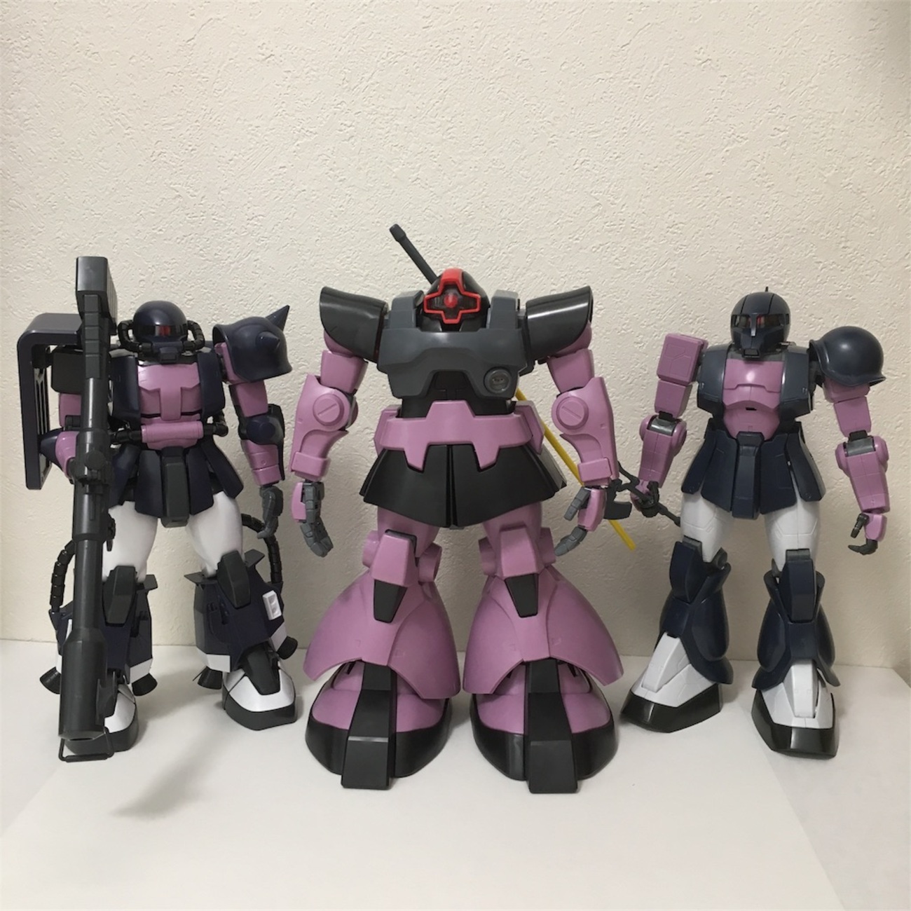 【黒い三連星3個セット】MG MS-09 ドム.ザクII .ザクI 未組立 MG 高機動型ザクII 黒い三連星仕様 Ver.2.0 - Outer Rim