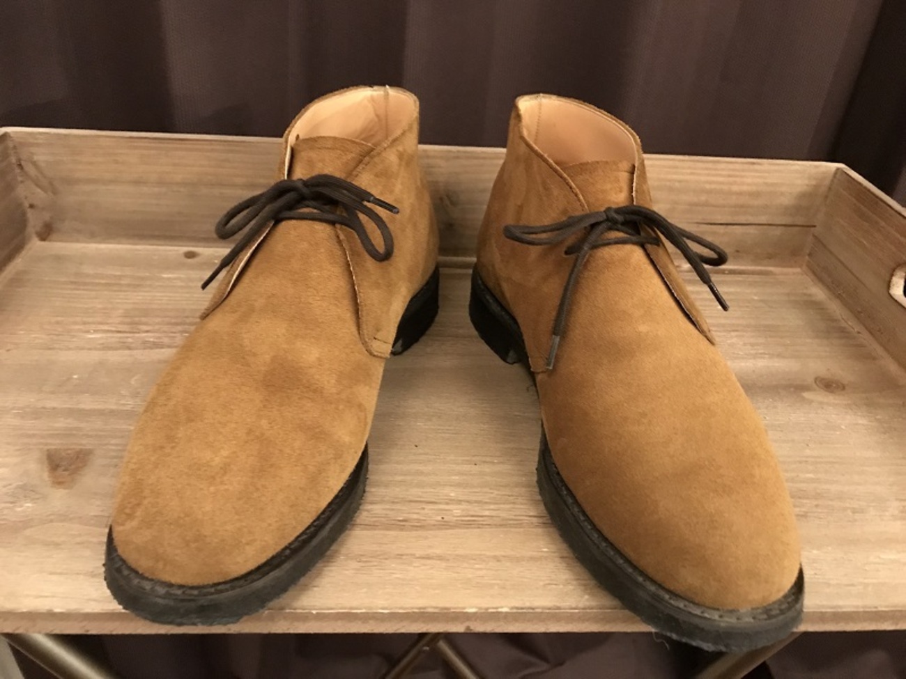 church 跳ね返る Ryder castoro suede 70f ライダー