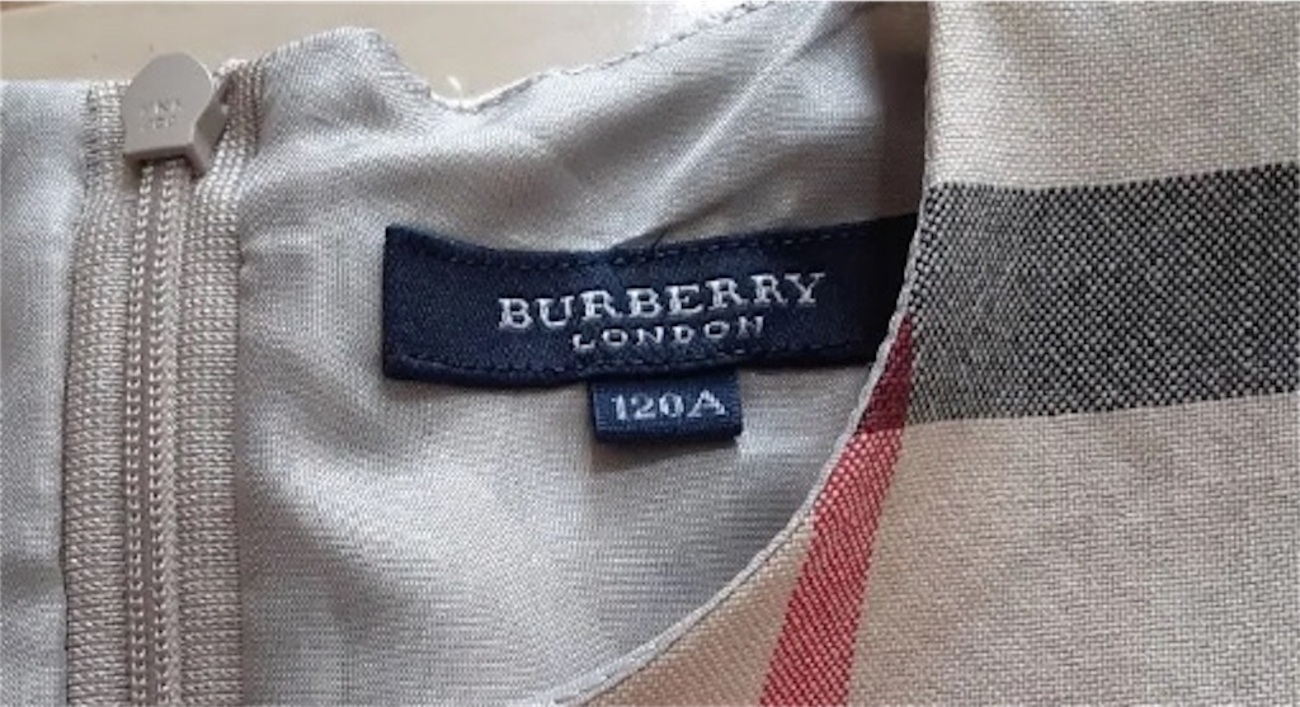 バーバリー チルドレン 子供服 BURBERRY 偽物 見分け方 子供服 本物 
