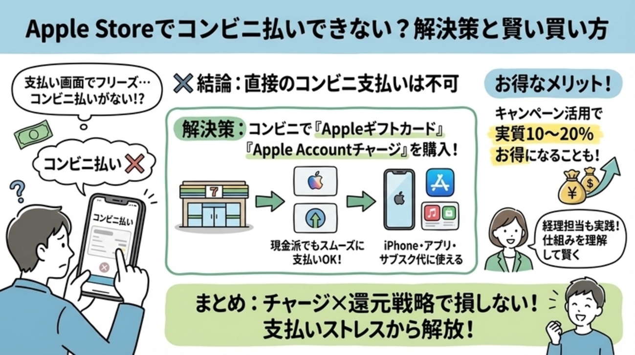 apple store 支払い 方法 コンビニ
