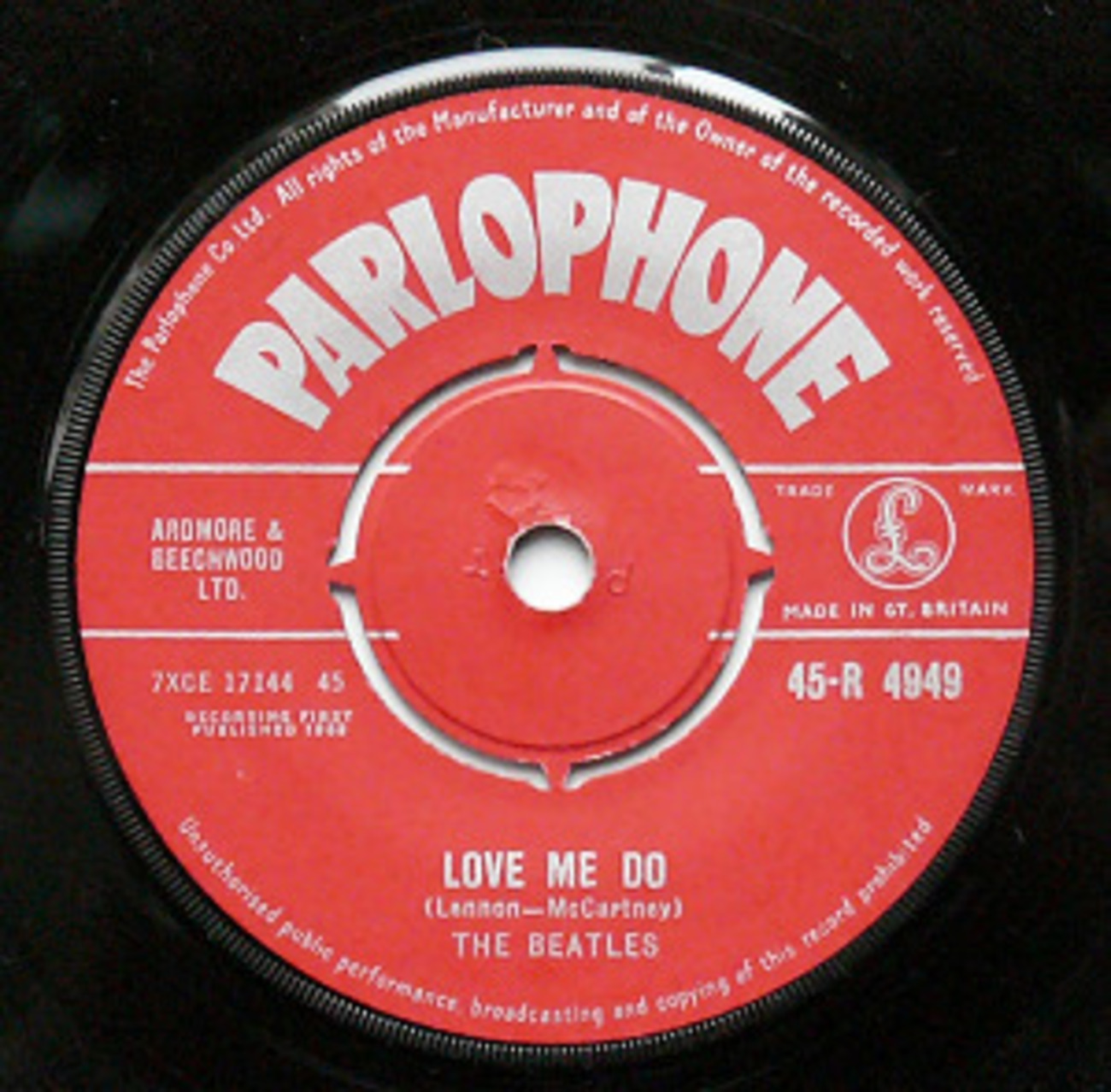 LOVE ME DO 50th Anni. RED LABEL SINGLE - BEET POPS CLUB