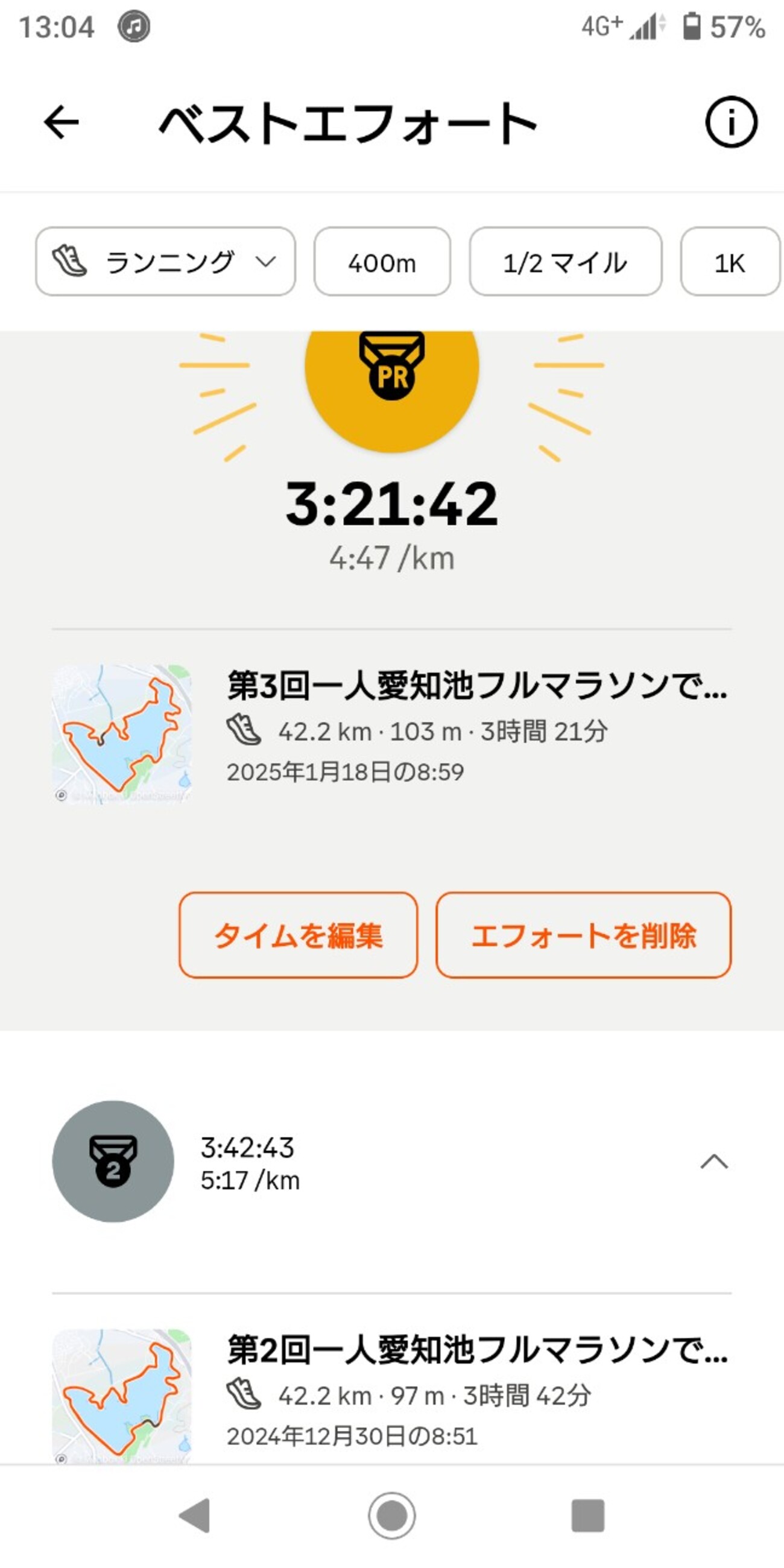 フルマラソンでサブ3.5初達成！ - 山を登りて戻り来よ - ikarugaブログ