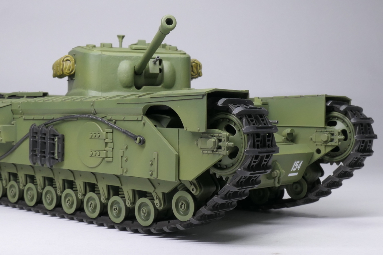 タミヤ 1/35イギリス歩兵戦車チャーチルMk.Ⅶを作る 完成写真 
