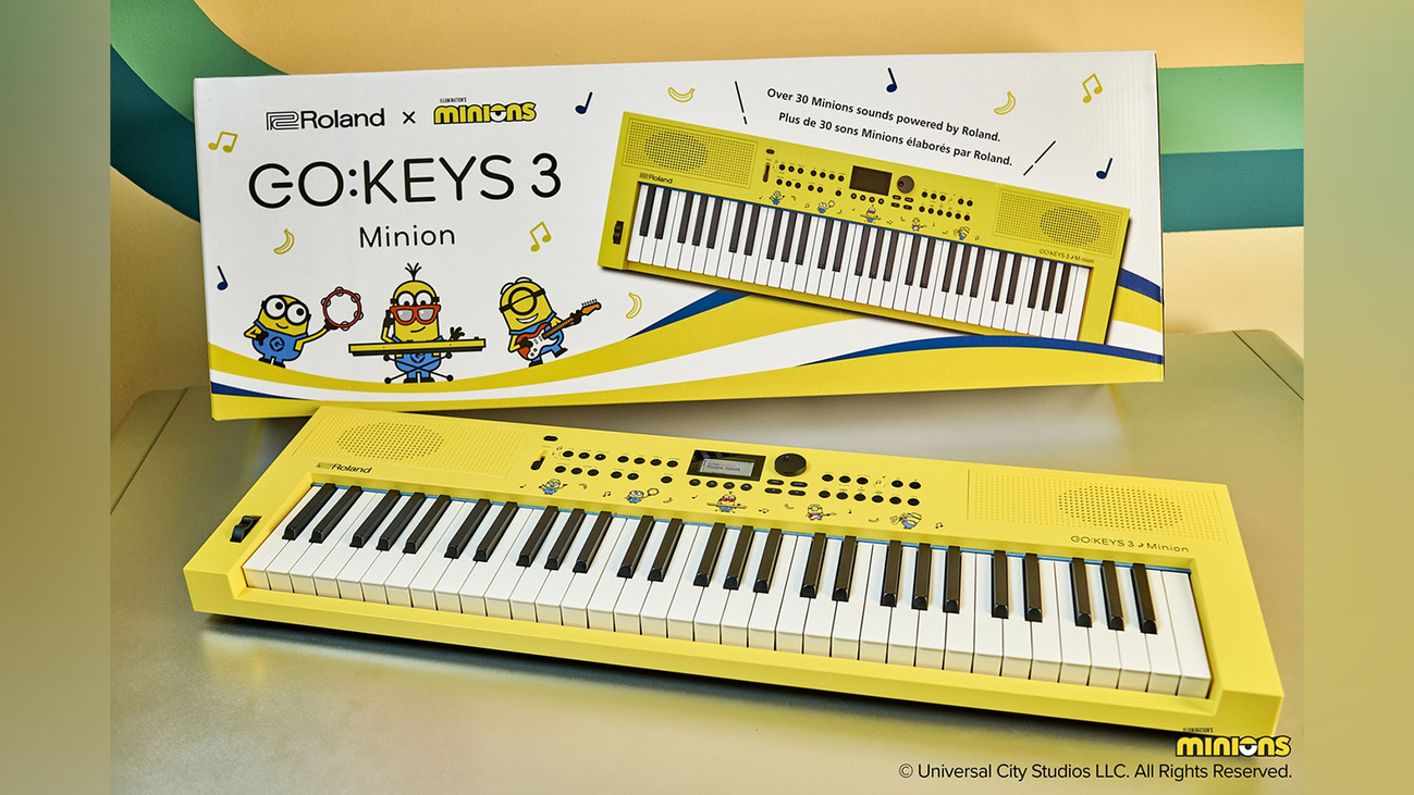 鍵盤全域でミニオンの声？ Rolandからキーボード「GO:KEYS 3 Minion」発売