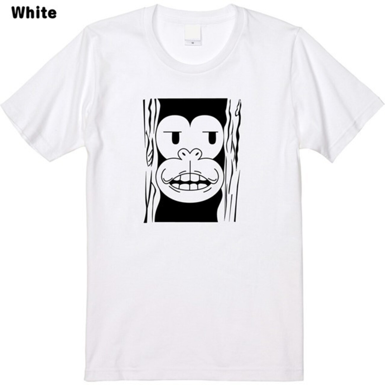 ホラー映画パロディお猿Tシャツ 当店オリジナル商品です。 - エナー 