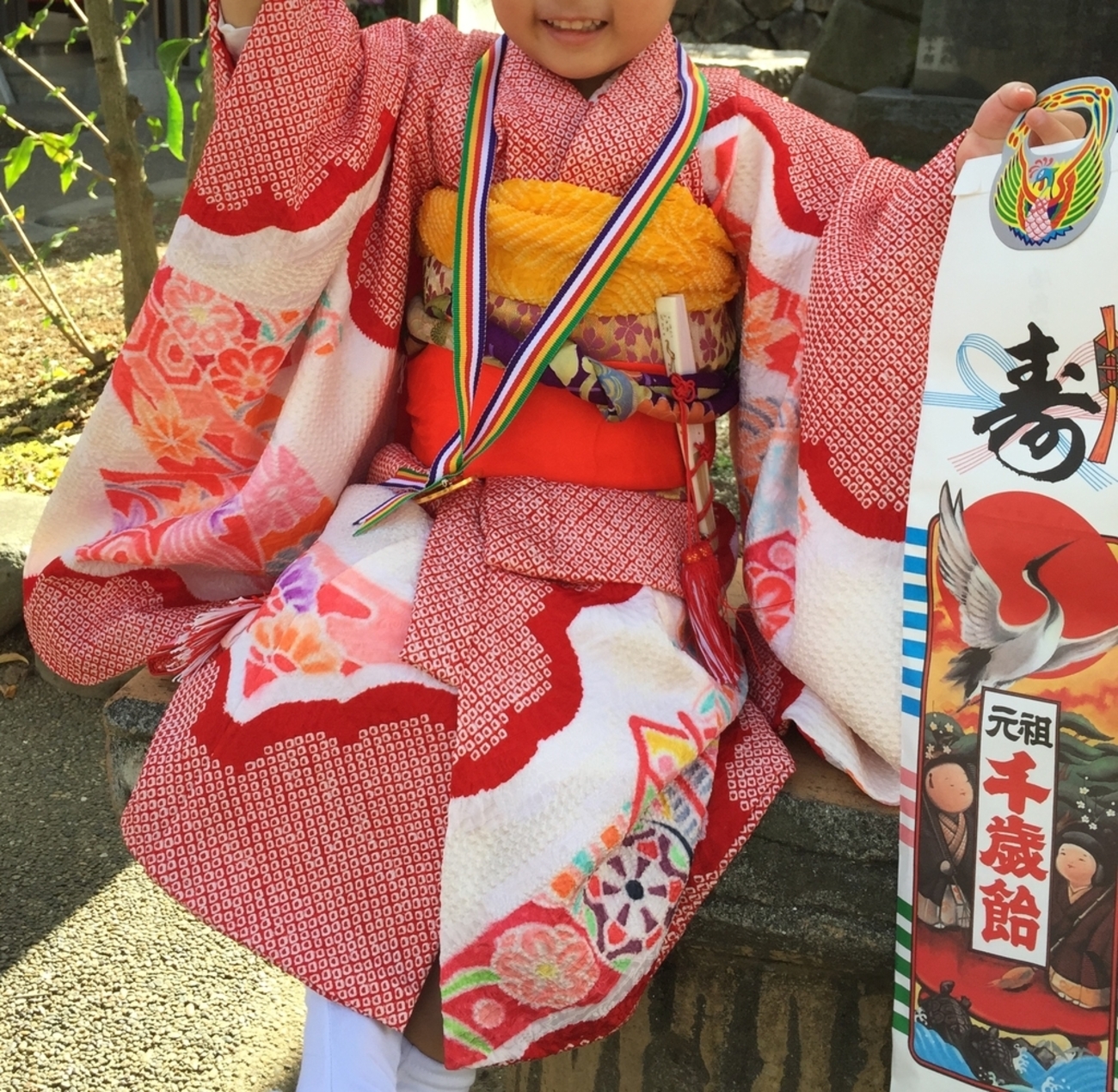総絞り 被布 3歳 男の子 ハンドメイド 七五三 押え