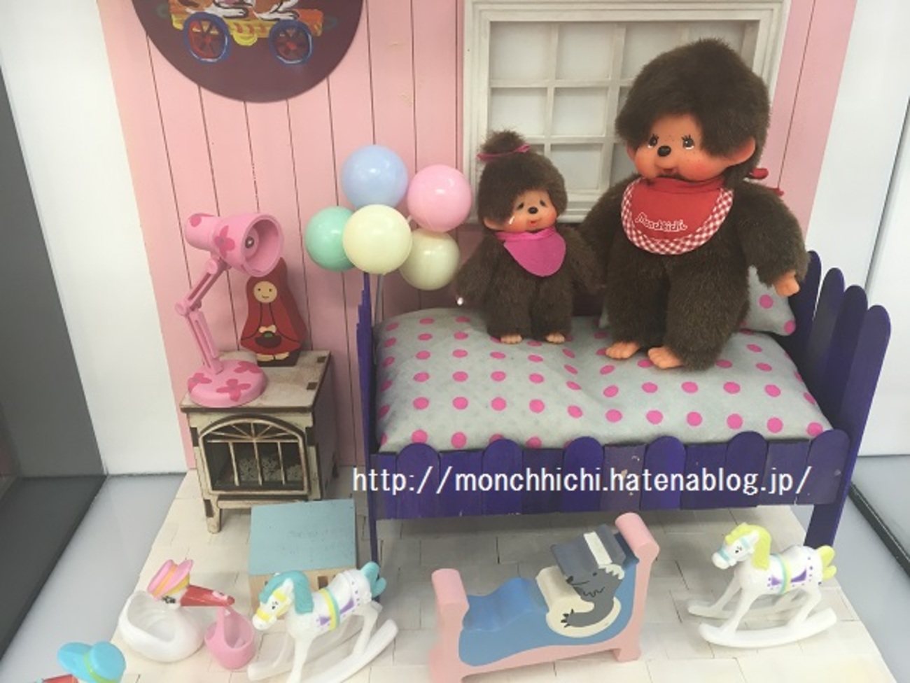モンチッチとモモとmomoko DOLL 」セキグチ/ペットワークスのミニ展示 