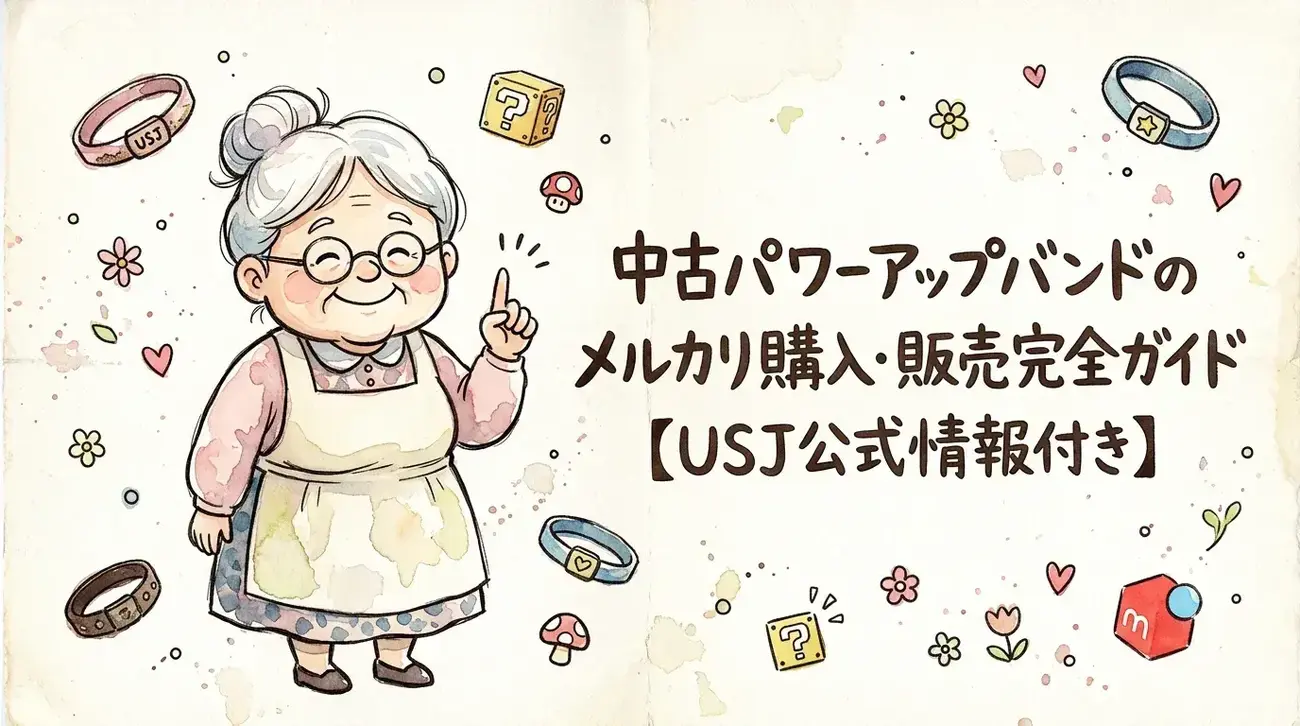 中古パワーアップバンドのメルカリ購入・販売完全ガイド【USJ公式情報 