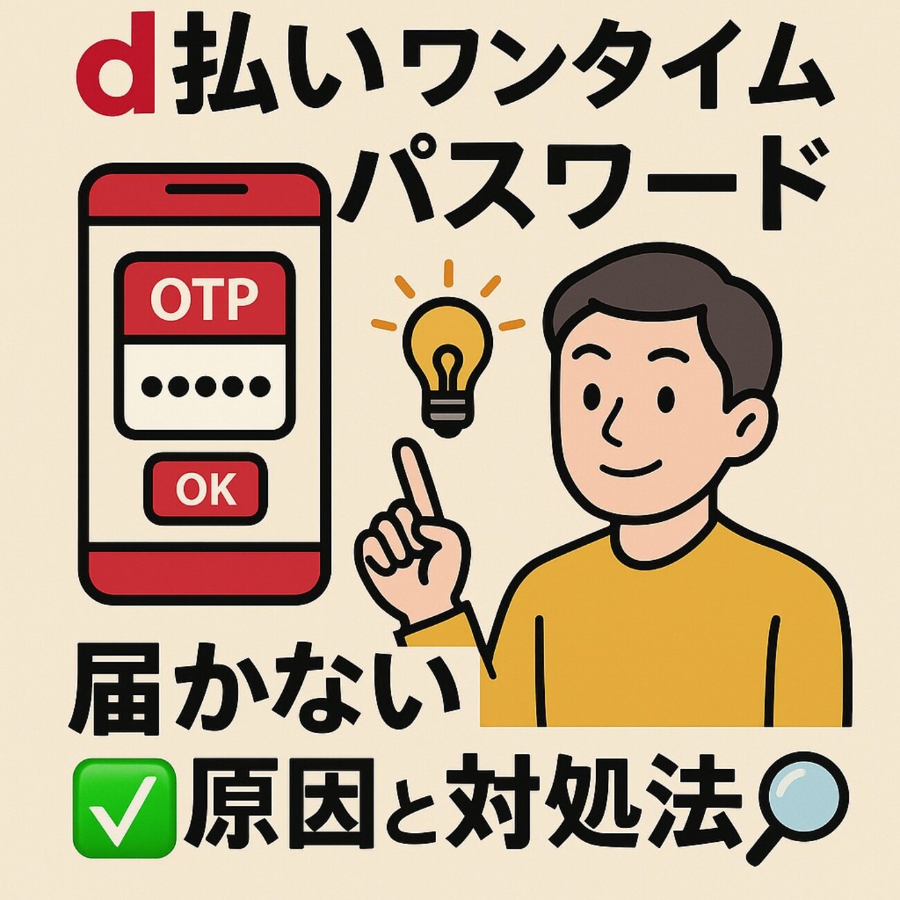 d払いのワンタイムパスワードが届かない！原因と解決策を初心者向けに解説📲 - 電子マネー ラボ