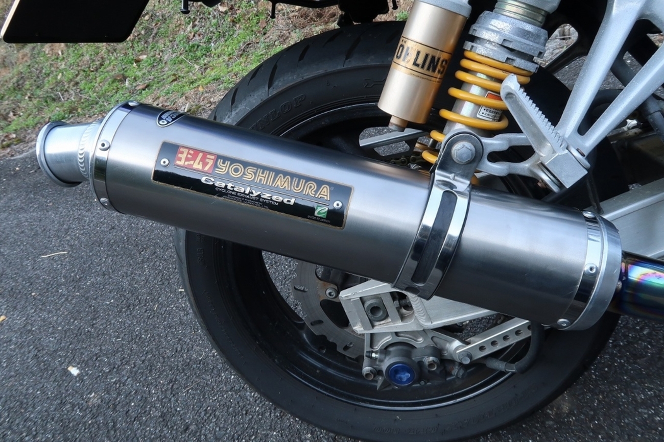 ☆XJR400☆ヨシムラマフラーフルエキゾースト☆チタン カーボン 