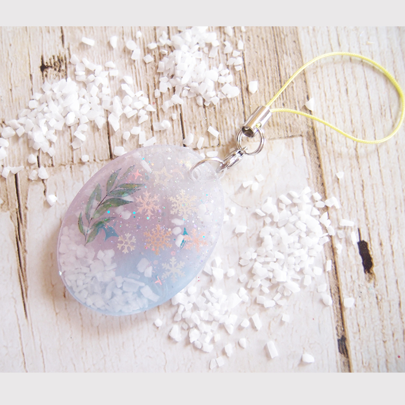 ☆雪の結晶☆冬のマーメイド～蝶々～　他レジンキーホルダー計8点 ☆雪の結晶☆冬のマーメイド～蝶々～ 他レジンキーホルダー計8点