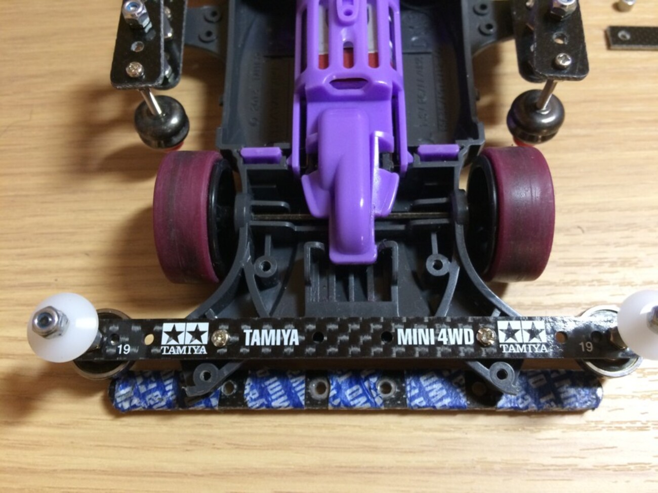 ミニ四駆 ローラー紫D （ミニ四駆 完成品 サンダーショット ATピボット  