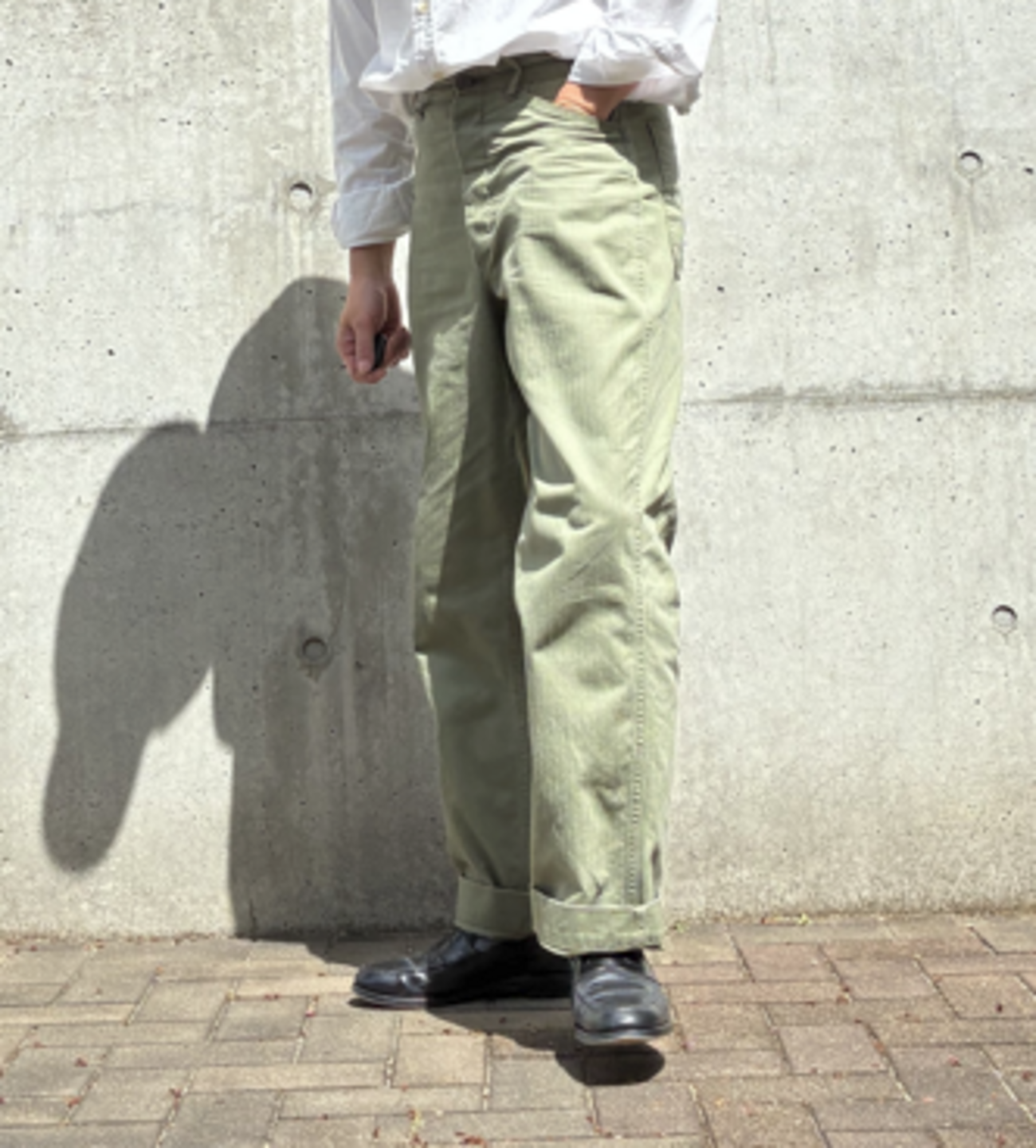 The DUFFER of ST.GEORGE」 チノパンツ LARGE カーキ メンズ The