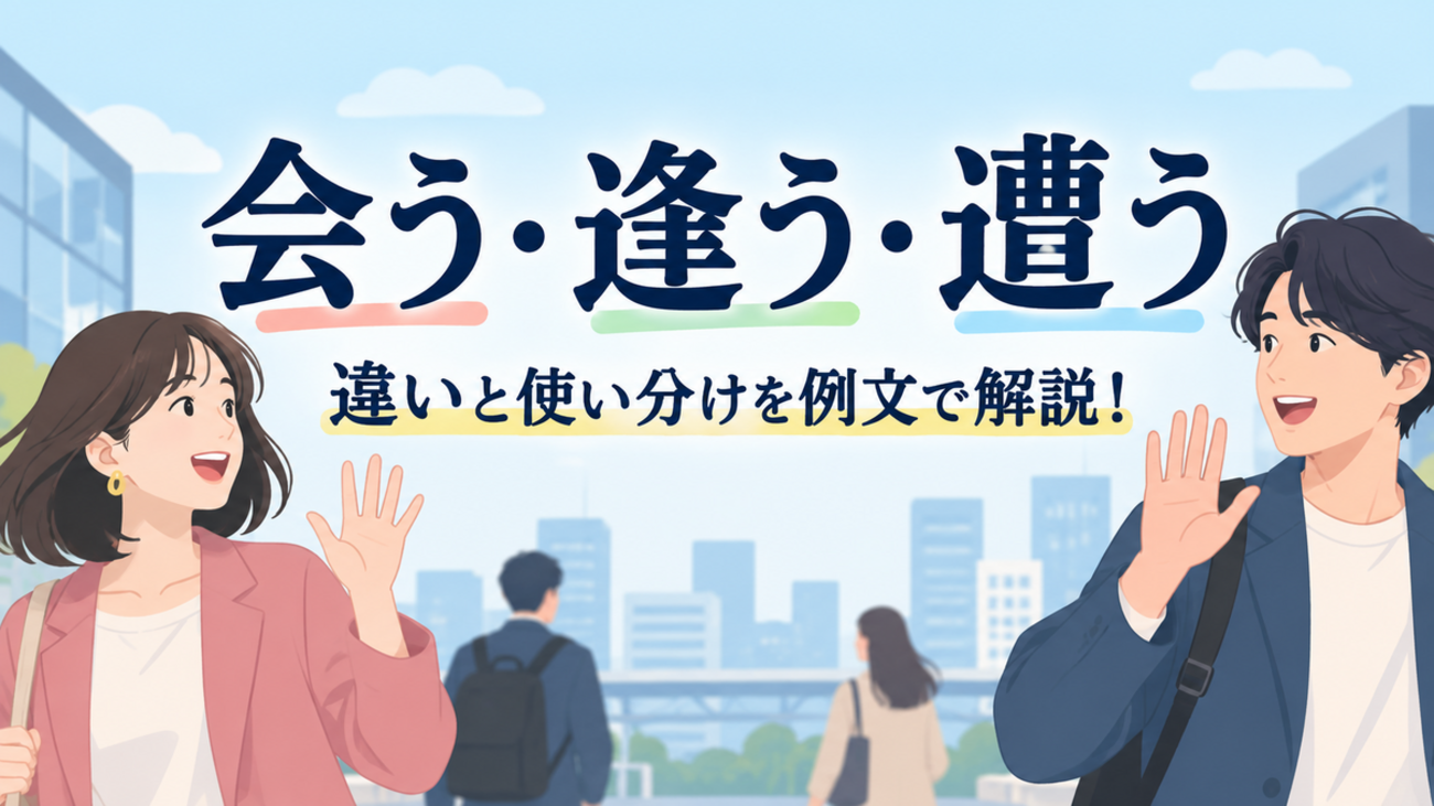 会う と 逢う の 違い