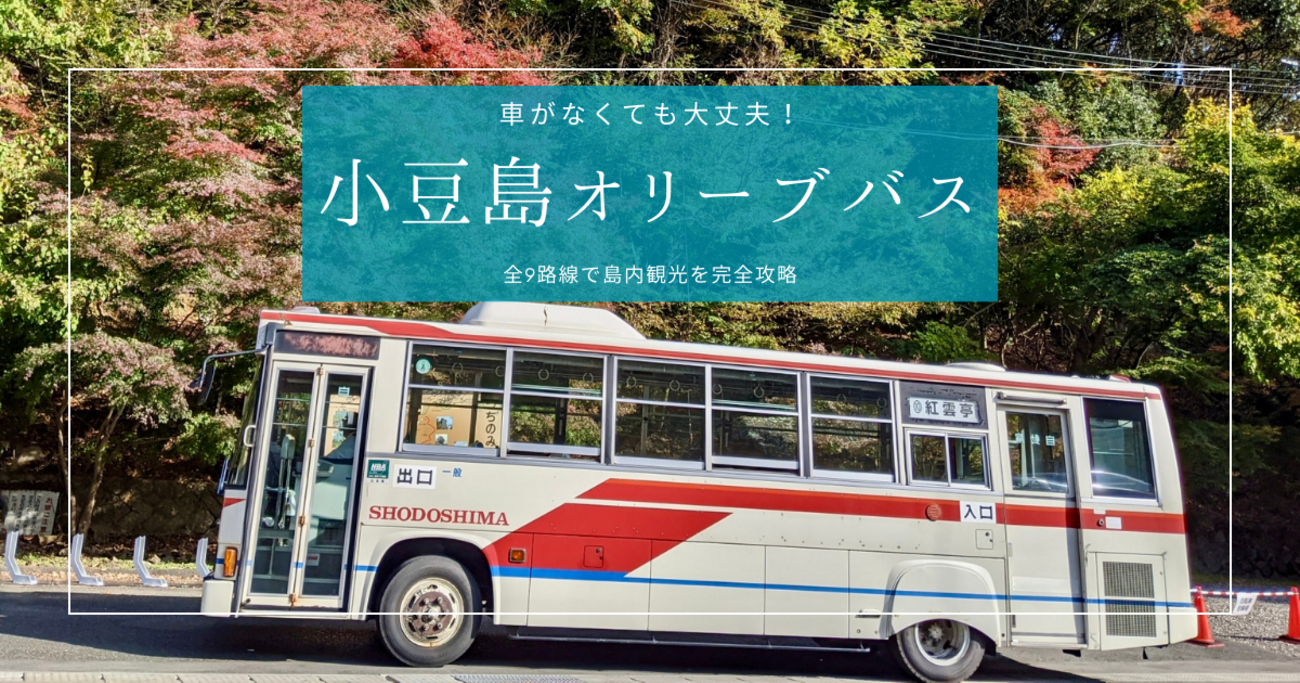 車がなくても問題なし！小豆島オリーブバス全9路線まとめ｜1日券で巡る 