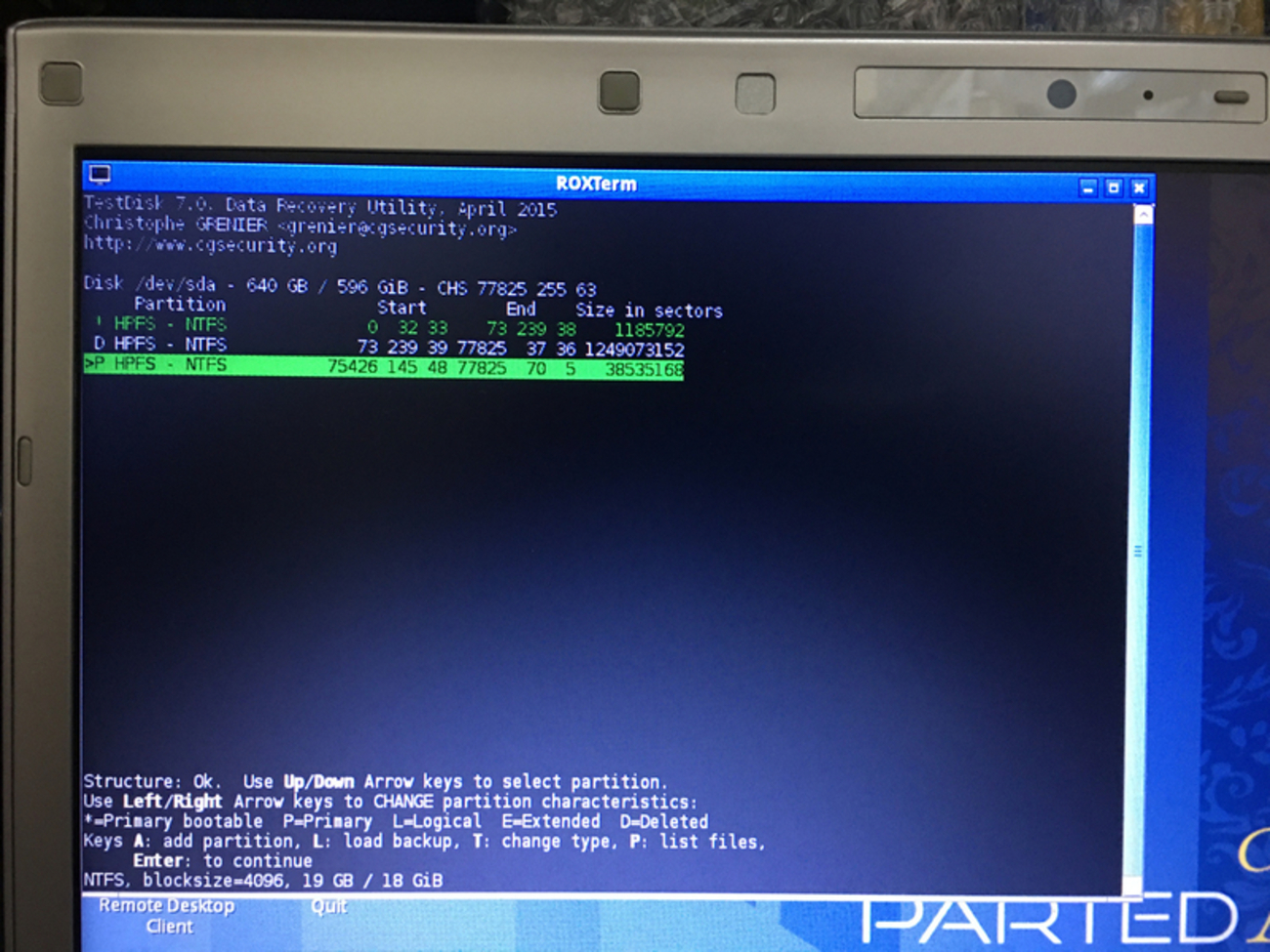 dynabook R732/36FK パーティション復元 - UAP14475 のブログⅢ