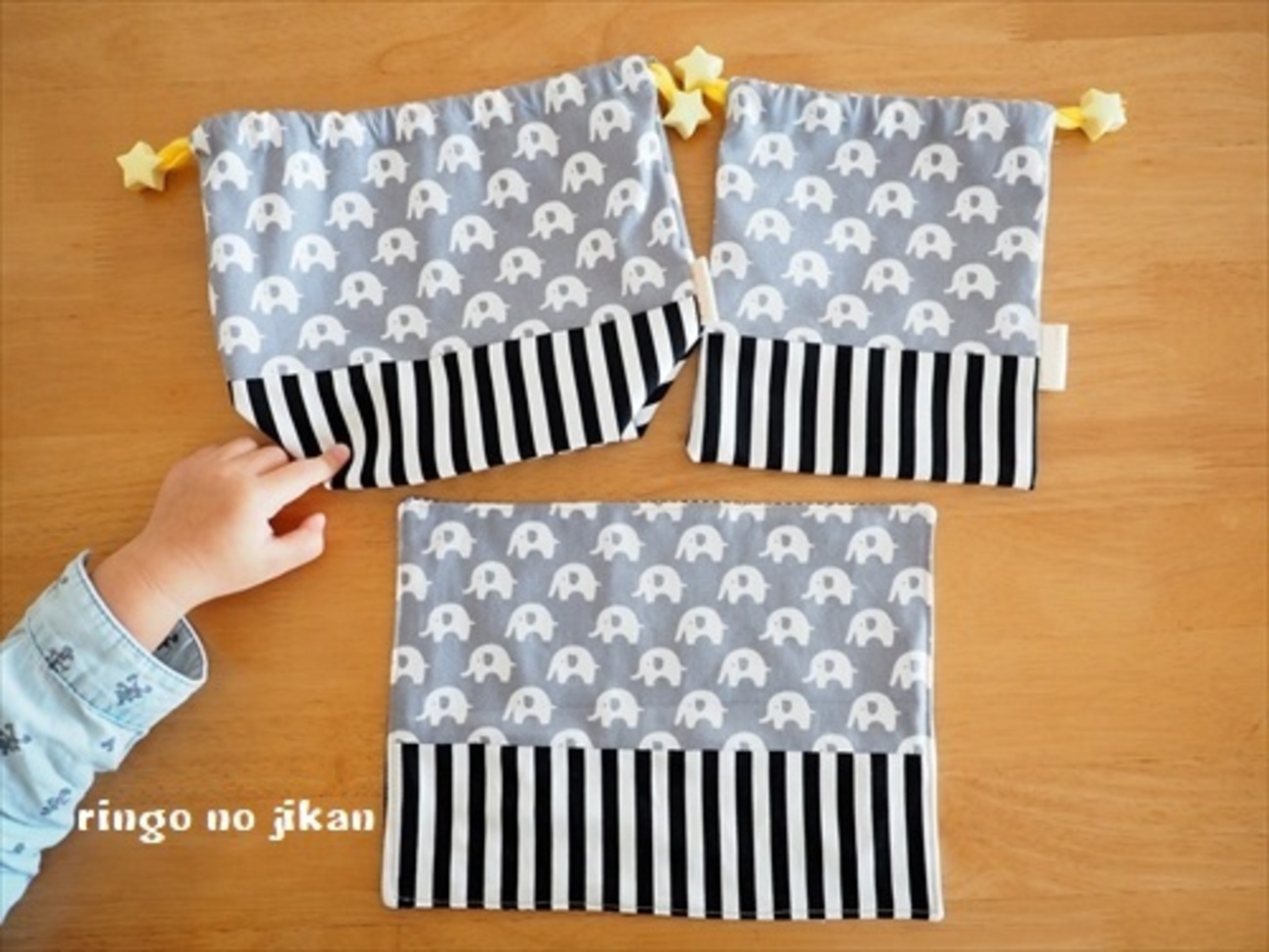 男の子】お弁当袋＆ランチョンマット2点セット(ハンドメイド) （お弁当 