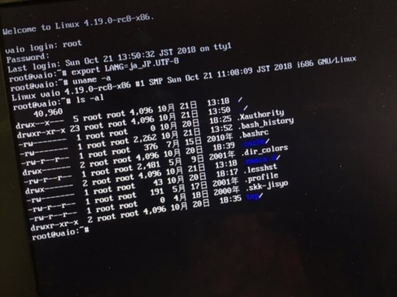linux kernel 4.19 での utf-8 対応のコンソール日本語表示 - Qbilinux 日記