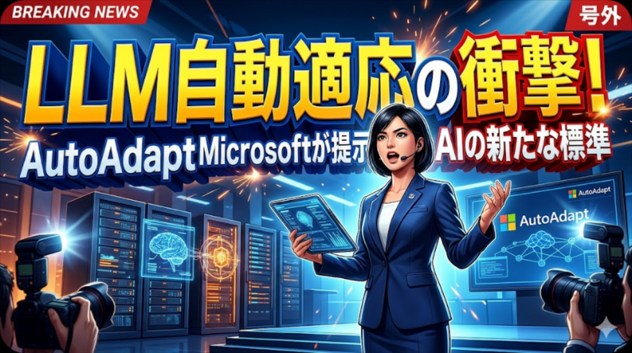 LLMのドメイン適応を自動化するAutoAdaptの衝撃。Microsoftが提示するAI開発の新たな標準 - エラー大全集