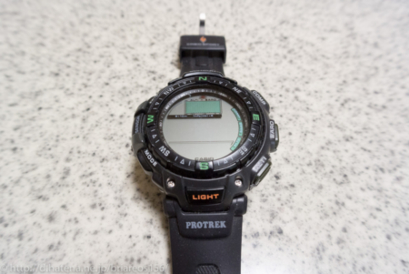 CASIO PRO TREK PRG-40-2272の電池交換 - memento