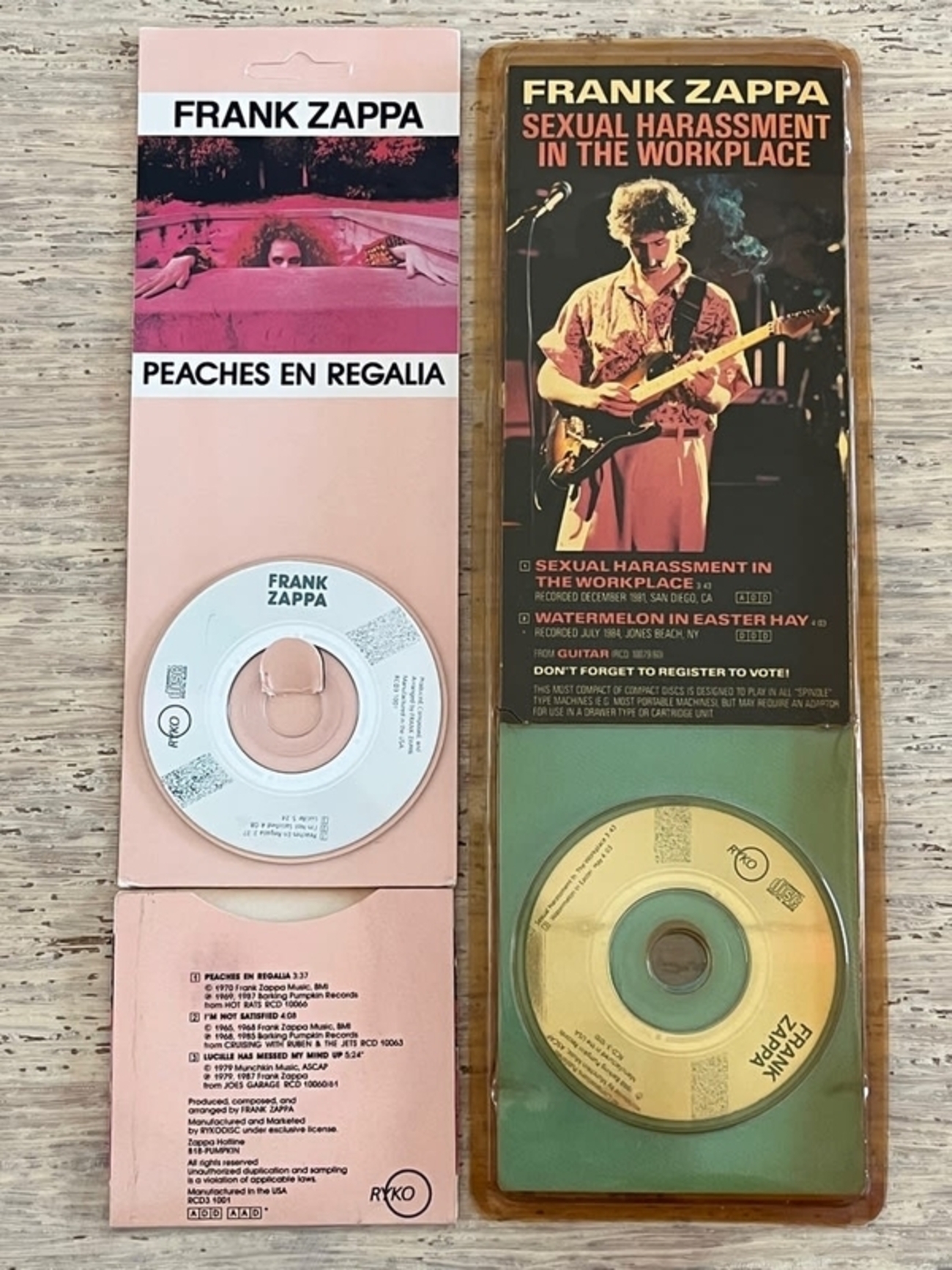 Peaches en Regalia」Frank Zappa 1969年 - 失われたメディア-8cmCD