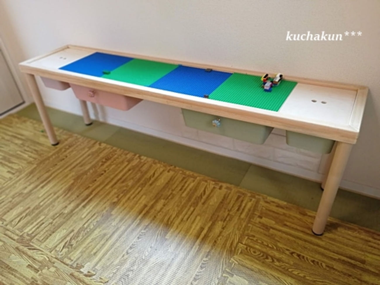 LEGOプレイテーブル自作DIY】レゴ専用台をじーじに作ってもらいました 