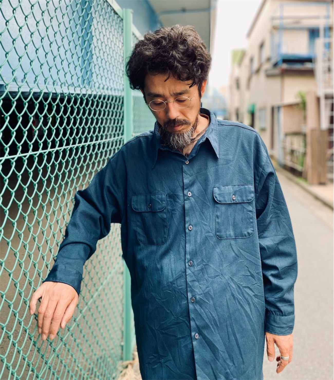 【BIG YANK】60s ビッグヤンク ヴィンテージワークシャツ 古着 1960s BIG YANK マチ付きワークシャツ “100％ COTTON” DEAD