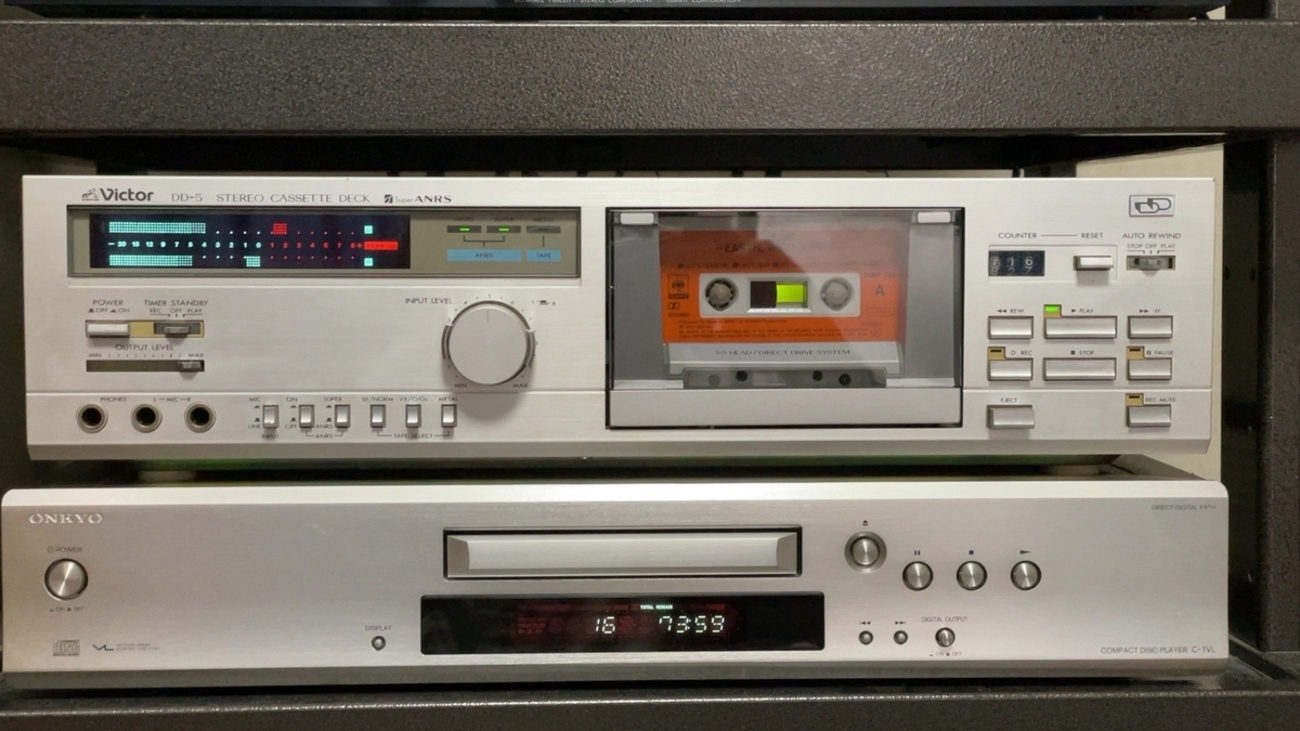 ★希少レトロ★『動作品』 victorステレオカセットデッキ【DD-5】 Yahoo!オークション -「victor dd-5」(オーディオ機器) の落札