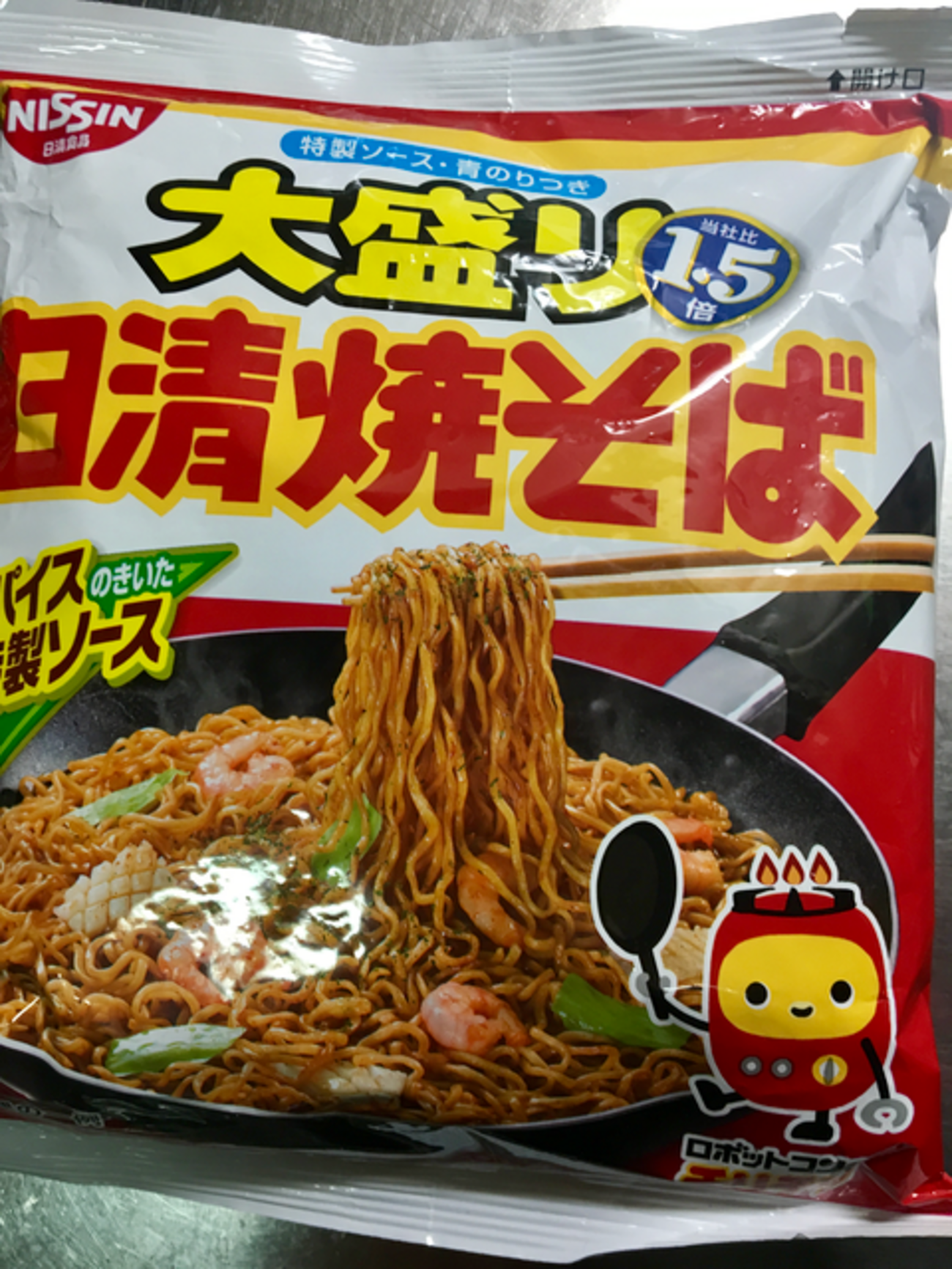 日清焼そば 大盛り1.5倍 - らをた広島