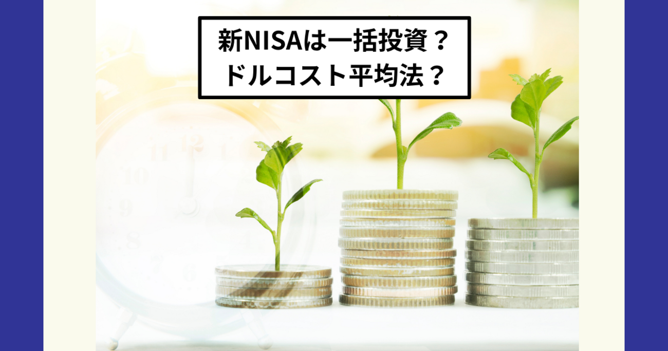 【新NISAの攻略法】一括投資とドルコスト平均法はどちらが正解？ - Dr.ちゅり男のインデックス投資