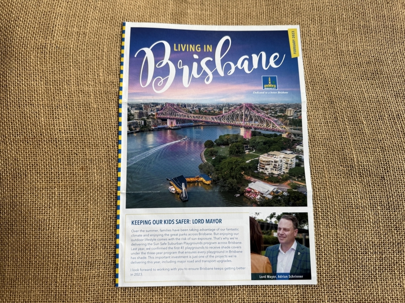 毎号楽しみ！ブリスベンのニュースレター「LIVING IN Brisbane」