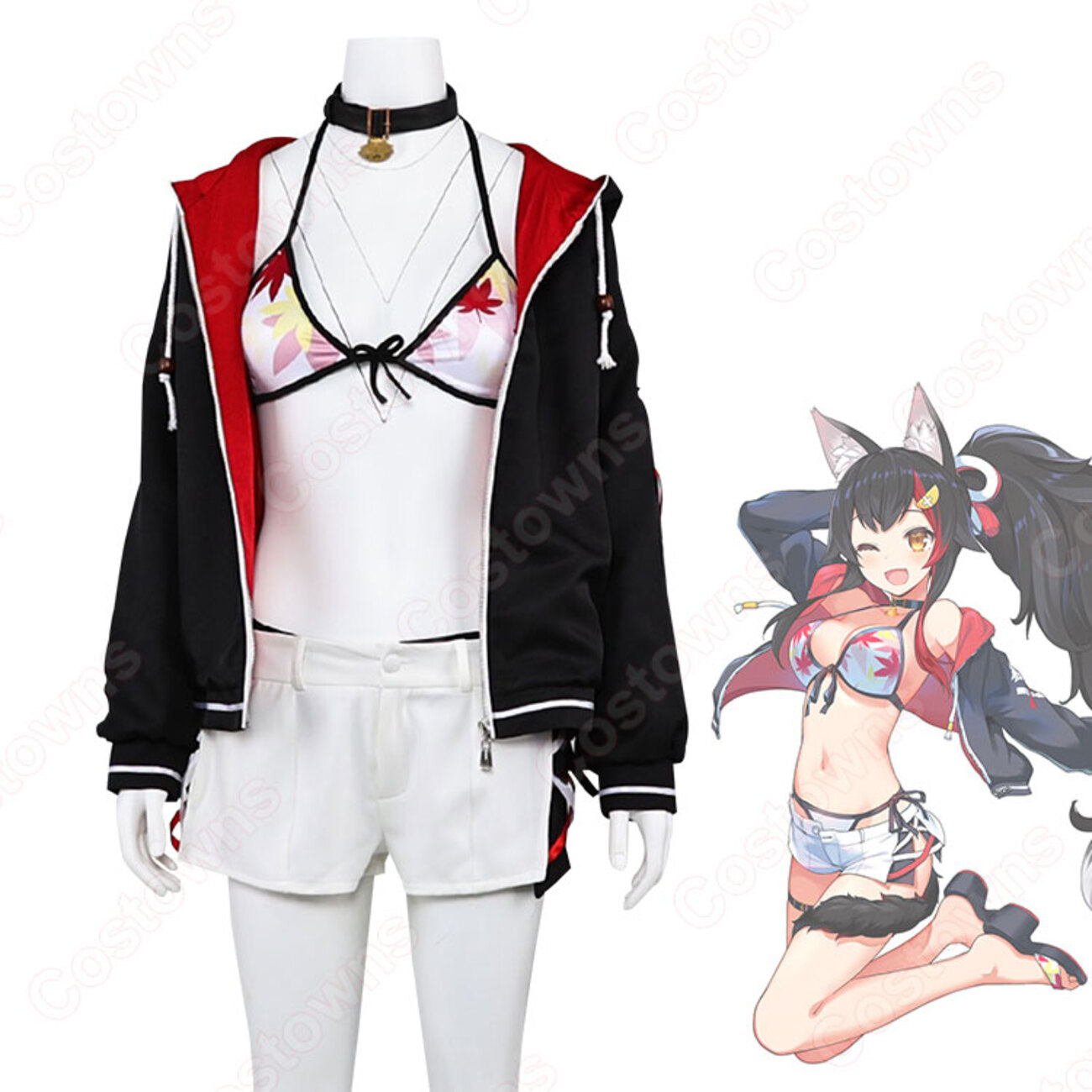 ホロライブ VTuber 大神ミオ コスプレ衣装 1555ff03b13149ba8326bb3d87abdf