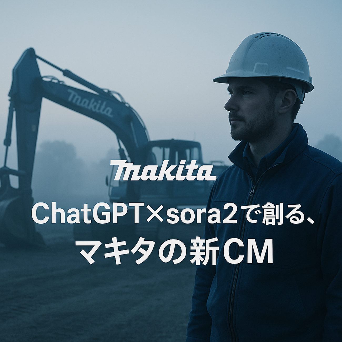 🛠 ChatGPT×sora2で創る、架空のマキタ新CM Diary866 - 建設会社で働い