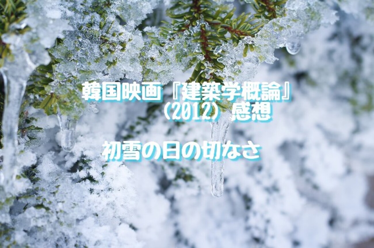 韓国映画『建築学概論』(2012)感想 初雪の日の切なさ - るる_ららら
