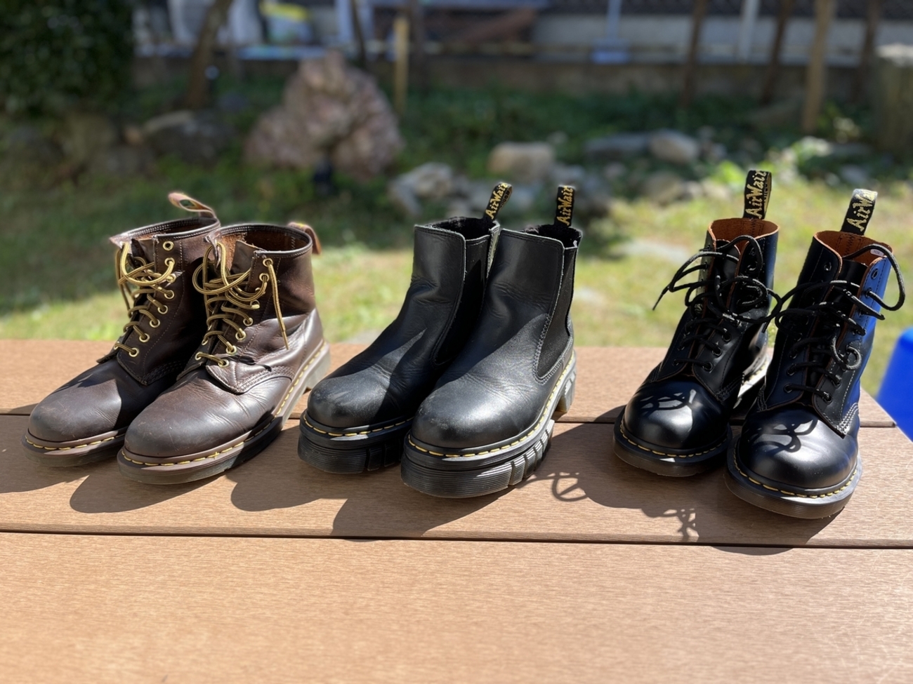 DR. MARTENS(ドクターマーチン) 1460 クレイジーホール 茶色 uk7（秋に 